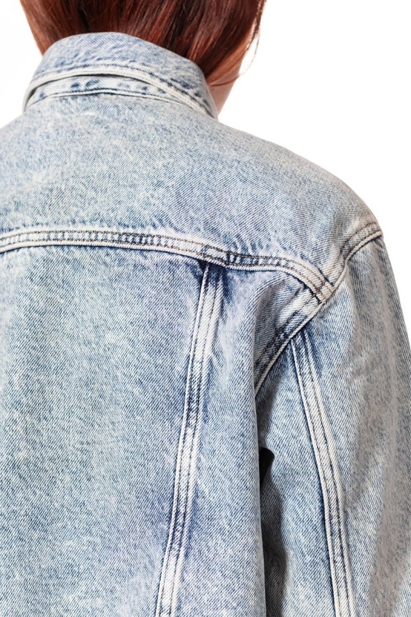 DAMSKA KURTKA JEANSOWA WRANGLER RETRO CROP JACKET WRAINBOW WASH W417RI24K 112128793