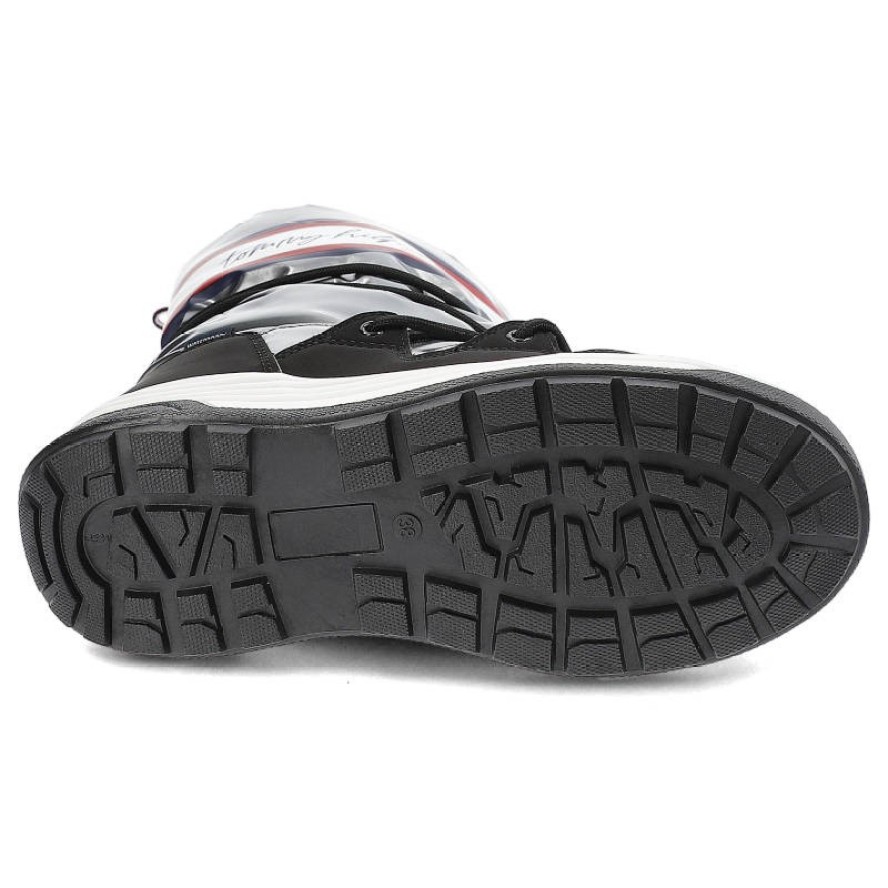 Srebrne Śniegowce Tommy Hilfiger Damskie Buty