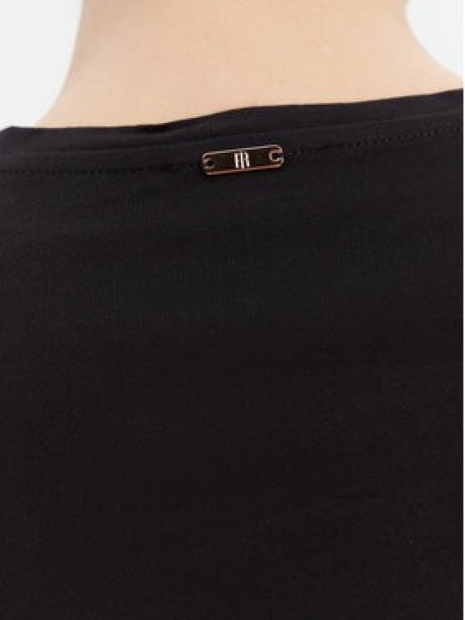 Fracomina T-Shirt FS25ST3002J400G5 Czarny Regular Fit