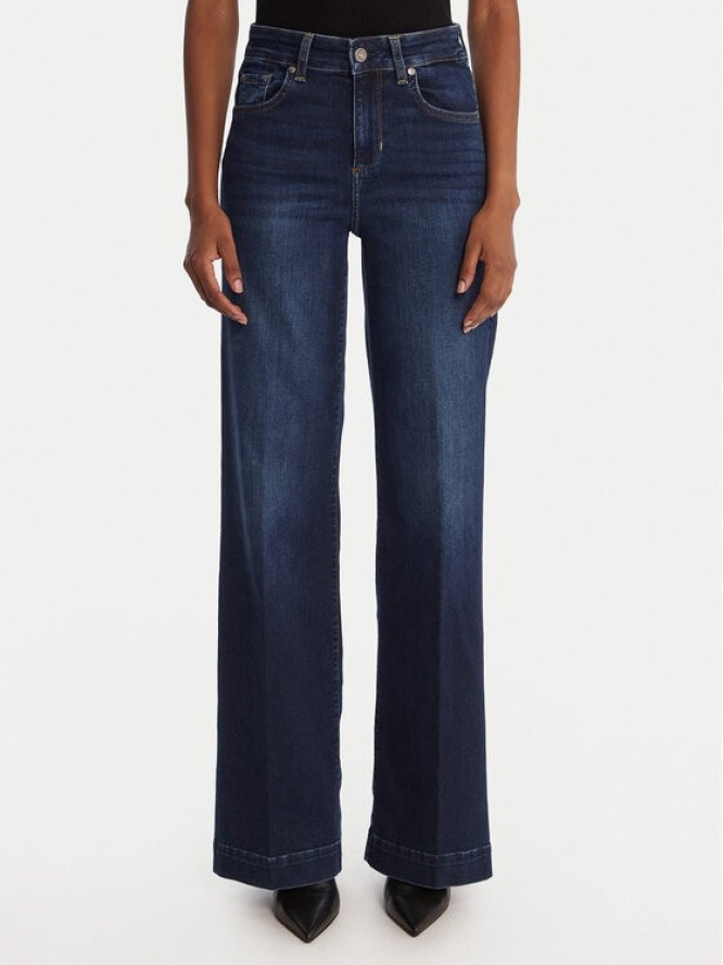 Liu Jo Jeansy UF5068 DS615 Granatowy Wide Leg