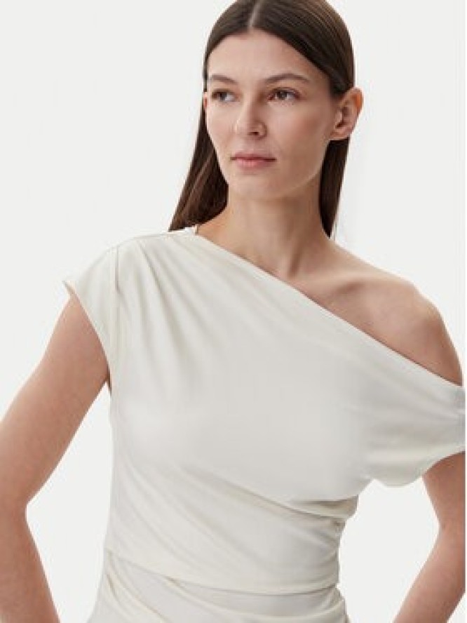 BOSS Bluzka Etrima2 50540862 Beżowy Slim Fit