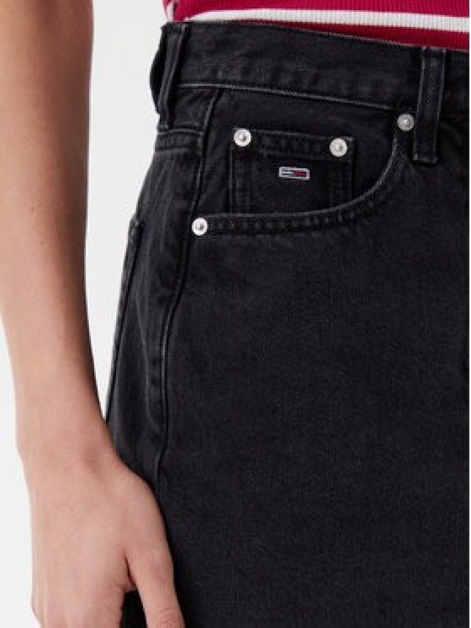 Tommy Jeans Spódnica jeansowa DW0DW21275 Czarny Mom Fit