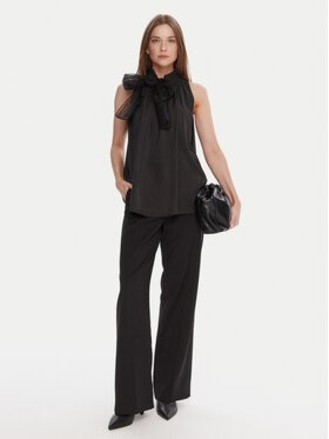 LOLA CASADEMUNT Bluzka LF2515016 Czarny Regular Fit