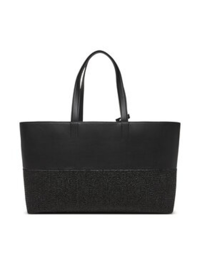 Calvin Klein Torebka Ck Mixmedia Shopper_Raffia K60K613167 Czarny