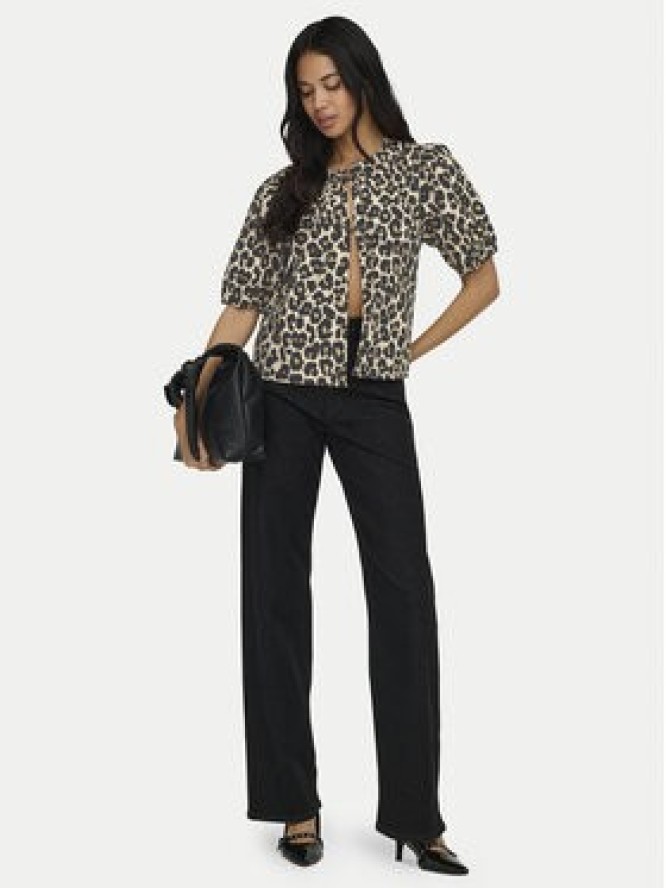 ONLY Bluzka Jenna 15368592 Beżowy ciemny Regular Fit