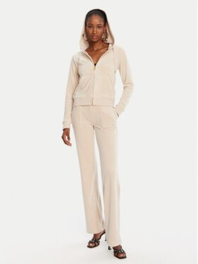 Juicy Couture Bluza Robertson JCAP176G Beżowy Slim Fit