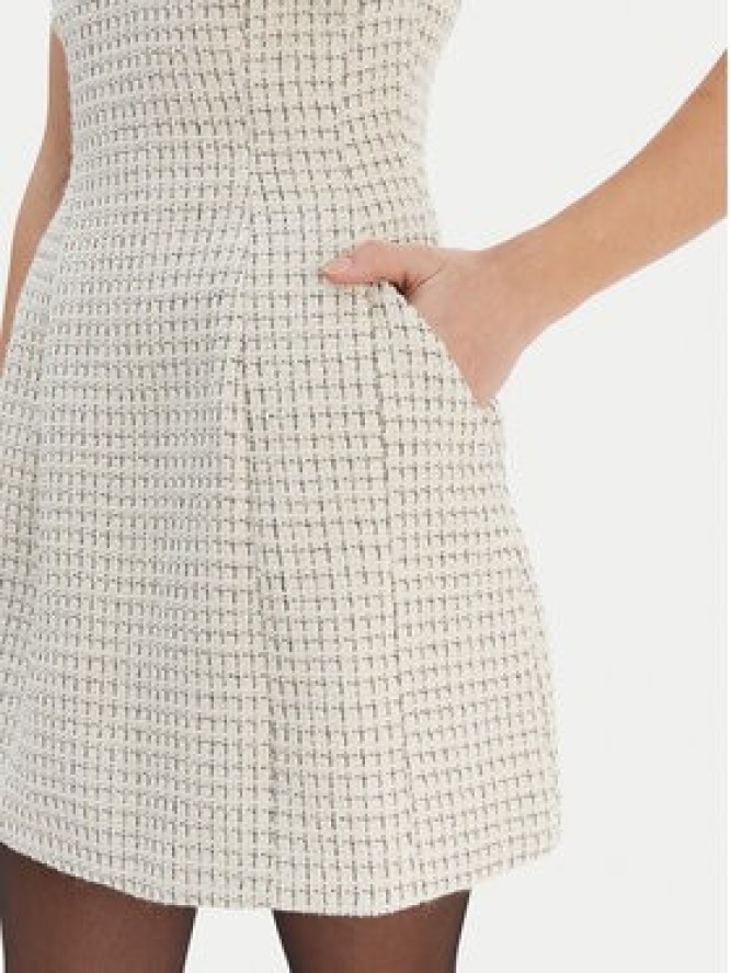 Bardot Sukienka koktajlowa Florine 60134DB Écru Slim Fit