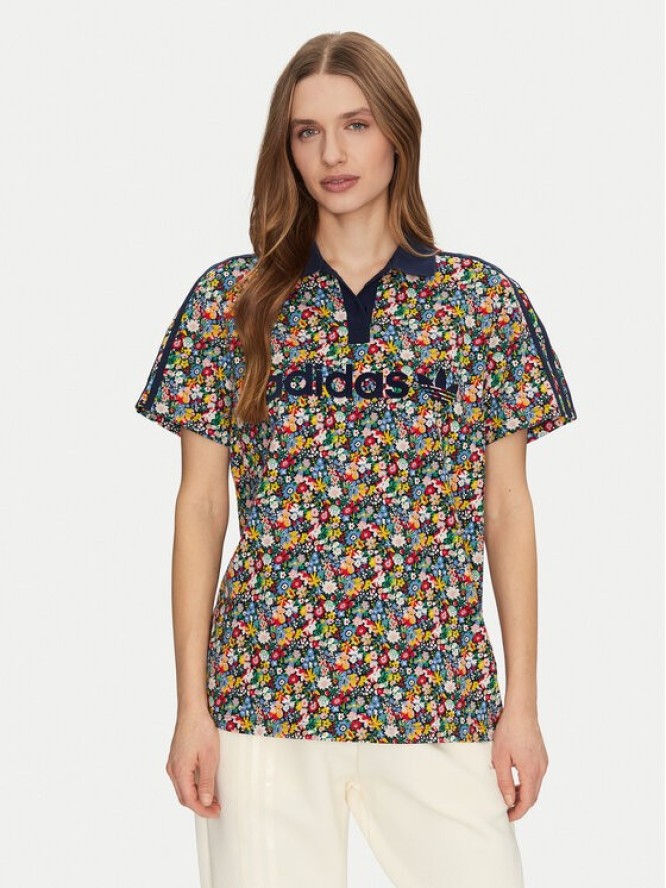 adidas Polo Liberty London Football JC7786 Kolorowy Loose Fit