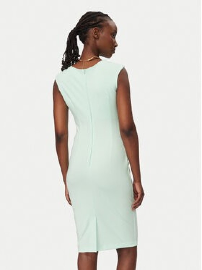 Rinascimento Sukienka koktajlowa CFC0127683003 Zielony Slim Fit