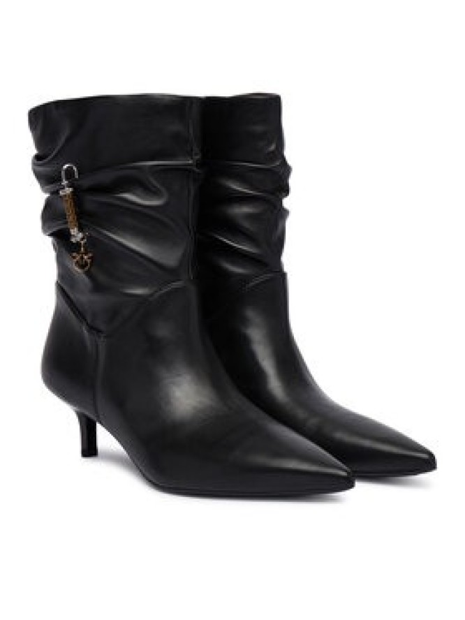 PINKO Botki Gloria 28 SD0629P003 Czarny
