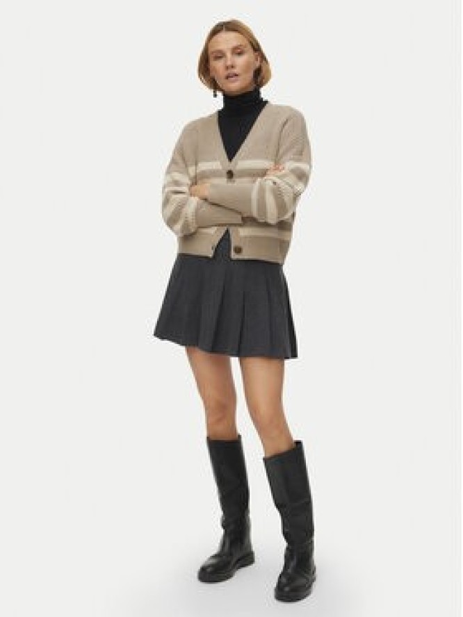 Vero Moda Kardigan Lea 10249632 Beżowy Regular Fit