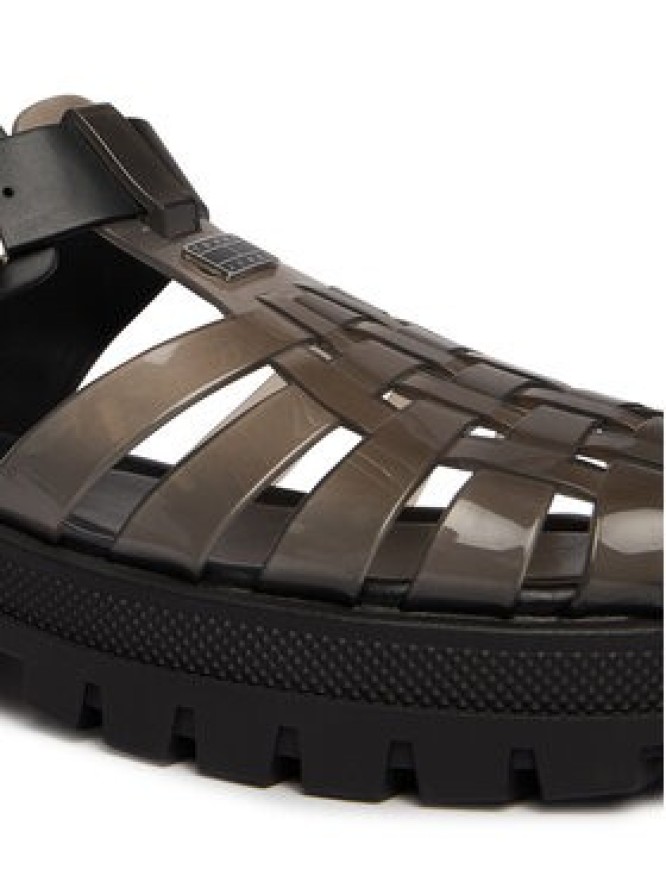 Tommy Jeans Sandały Jelly Chunky Cleat Fisherman EN02949 Czarny