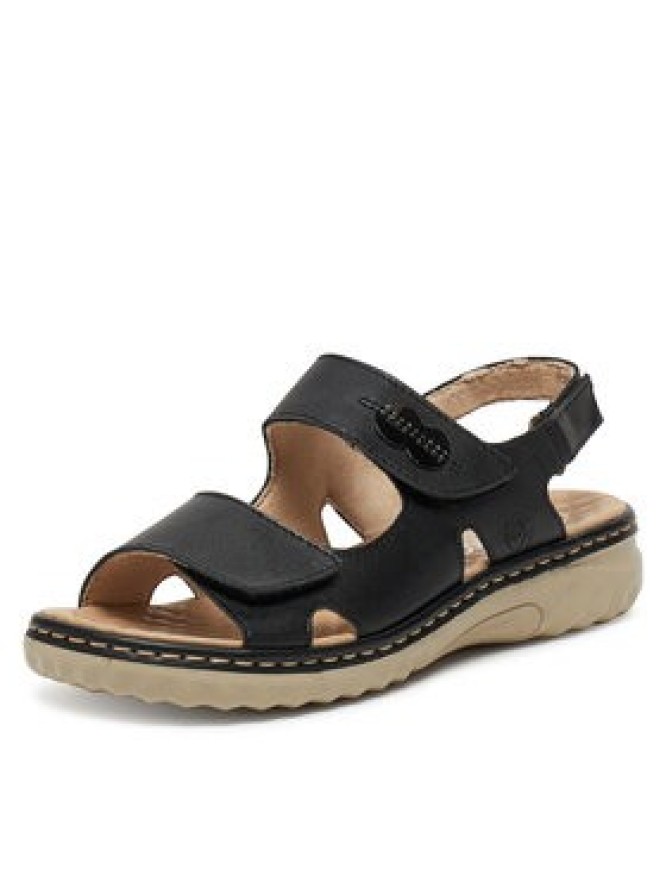 Rieker Sandały 60462-00 Czarny