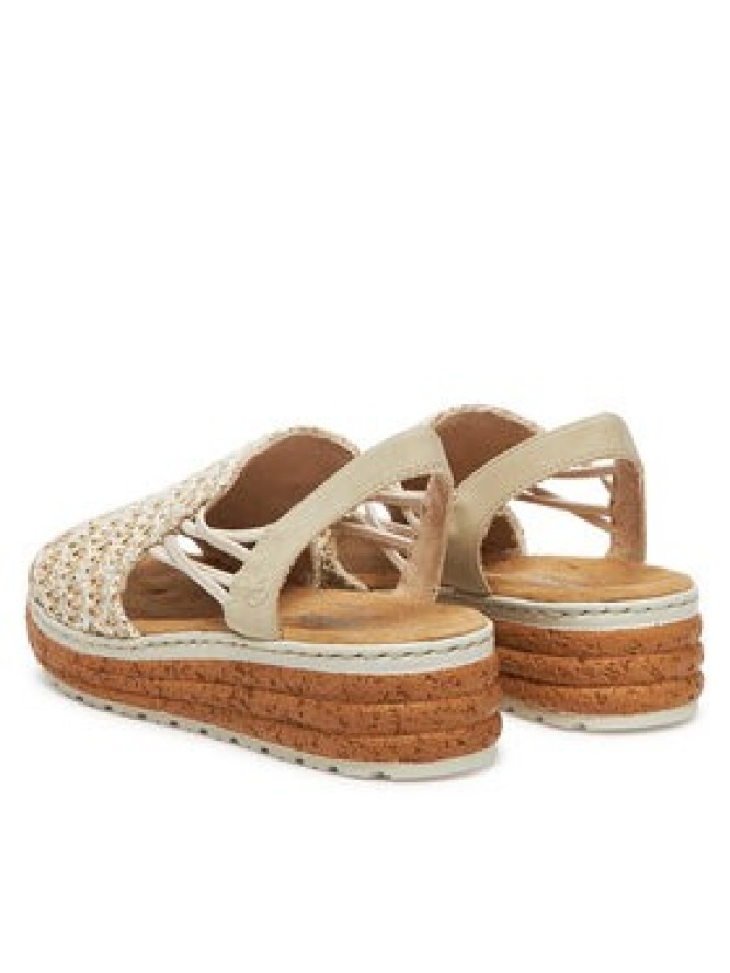 Rieker Sandały 62741-60 Beżowy