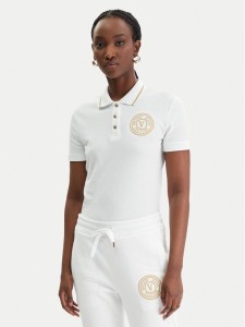 Versace Jeans Couture Polo 80HAGT02 CJ01T Biały Regular Fit