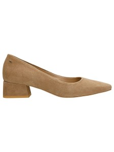 Wojas Skórzane czółenka w kolorze beżowym rozmiar: 39