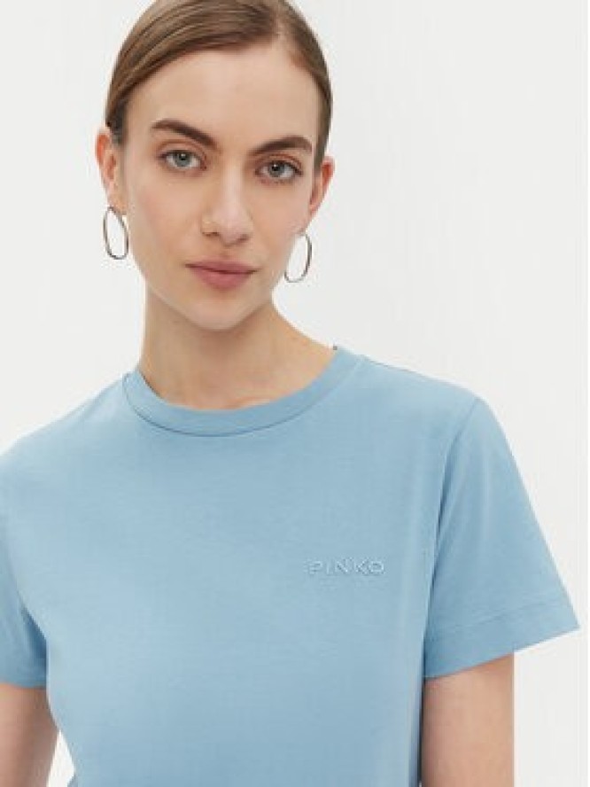 PINKO T-Shirt Start 101752 Niebieski Regular Fit