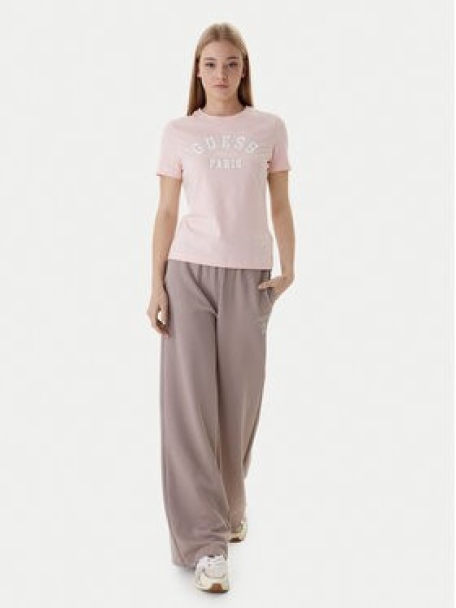 Guess T-Shirt V6RI15 J1314 Różowy Regular Fit