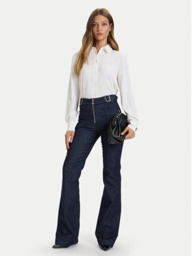 Guess Koszula W5BH80 W2982 Biały Regular Fit