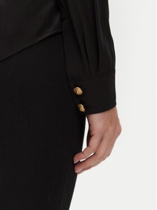 Balmain Koszula DF1HS050SD42 Czarny Regular Fit