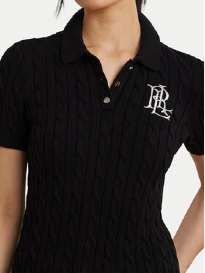 LAUREN RALPH LAUREN Sweter 200932224003 Czarny Slim Fit