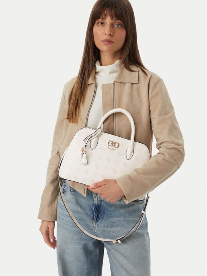 Guess Torebka Emelie Logo HWGP99 28060 Biały