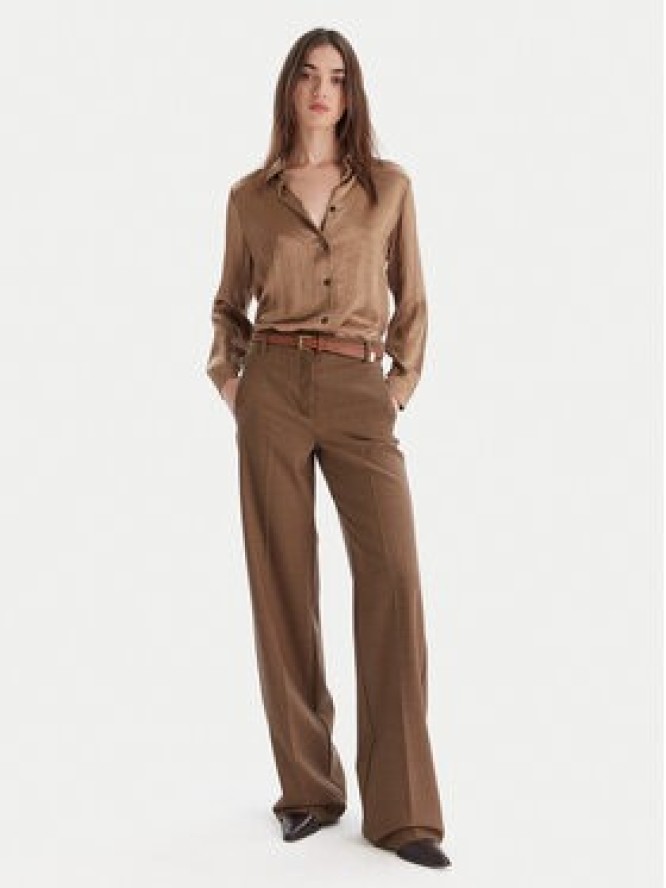 Marella Koszula Matita 2525116091 Beżowy Regular Fit