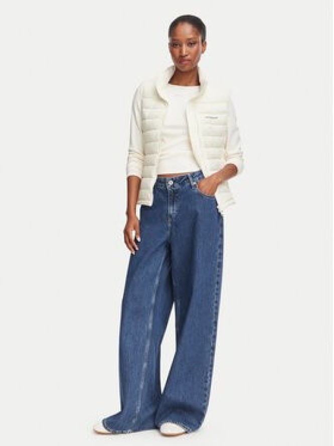 Guess Jeans Bezrękawnik W6YL10 W2800 Kremowy Regular Fit