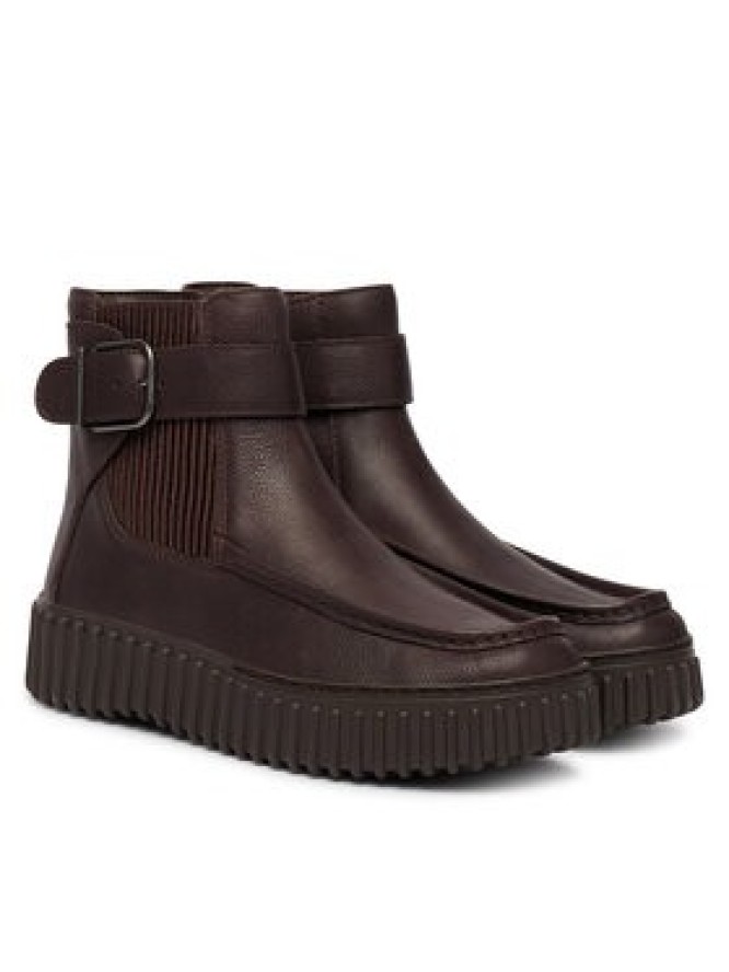 Clarks Botki Torhill Buckle 26327987 Brązowy