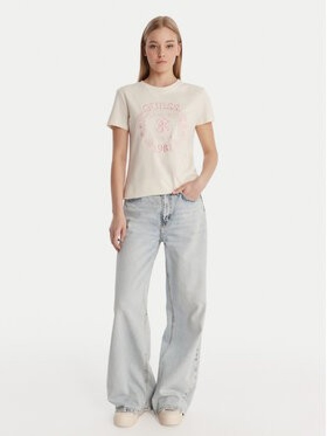 Guess T-Shirt V6RI12 J1314 Biały Regular Fit