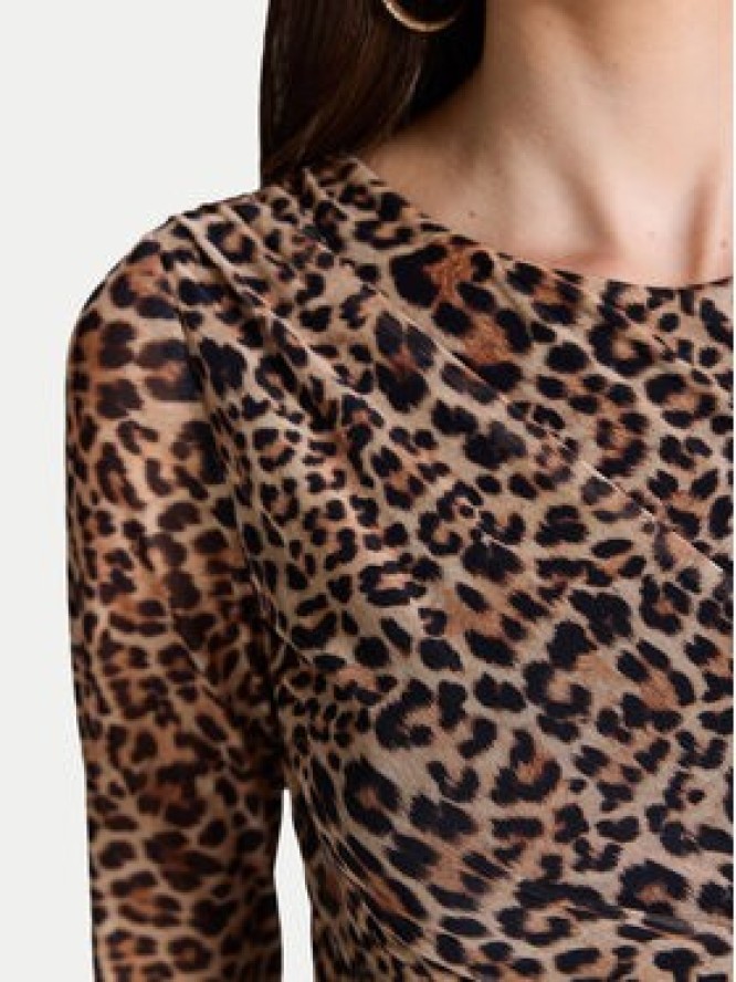 Swing Sukienka koktajlowa 5AI17600 Beżowy Slim Fit