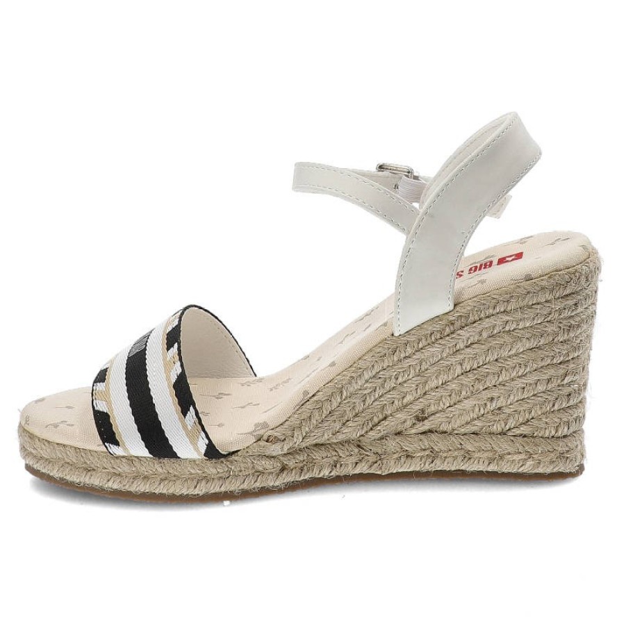 Białe Sandały Big Star Modne Espadryle Damskie