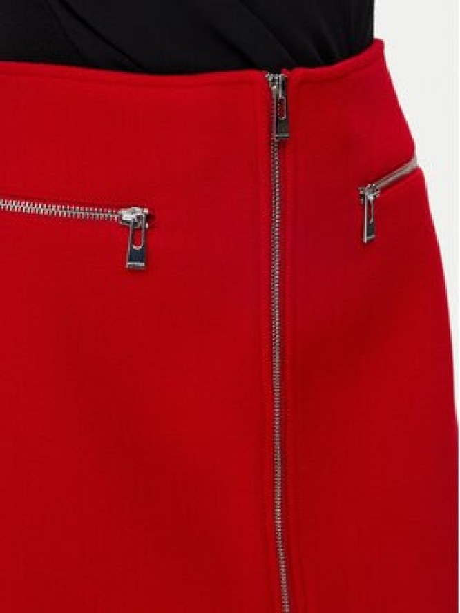 Morgan Spódnica mini 241-JADA Czerwony Straight Fit