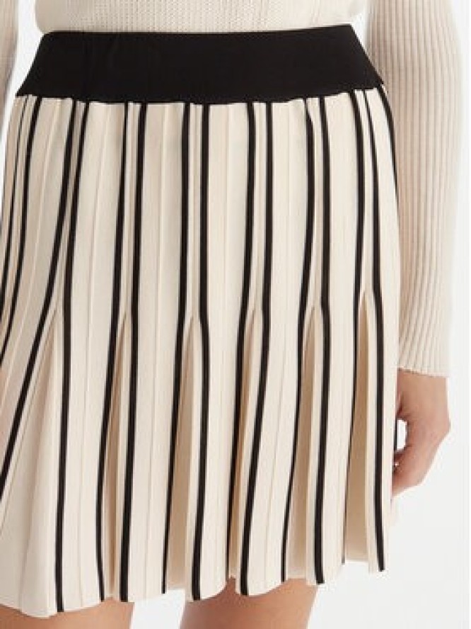 Guess Spódnica plisowana V5GD00 Z3D60 Écru Regular Fit