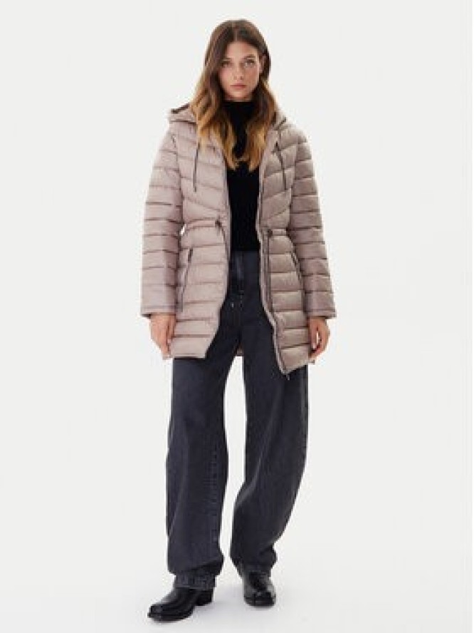 DKNY Kurtka zimowa DLEMPV38 Beżowy Slim Fit