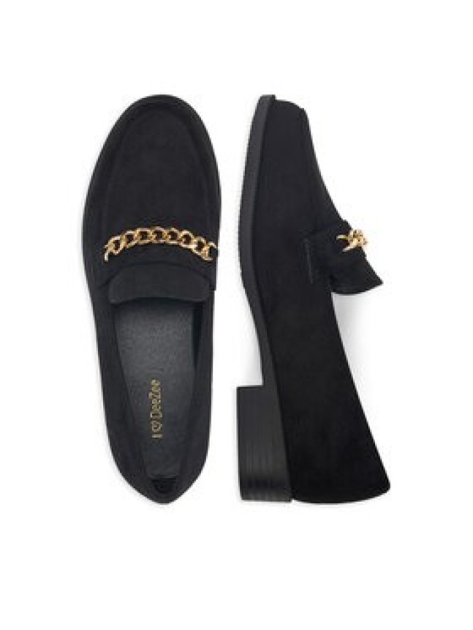 DeeZee Loafersy LE527-14 Czarny