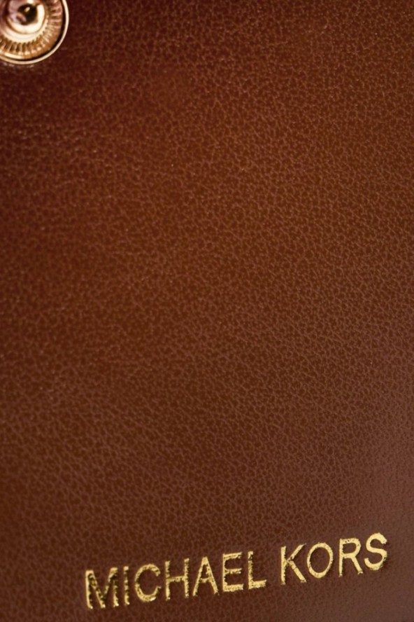 MICHAEL KORS Biały portfel z monogramem