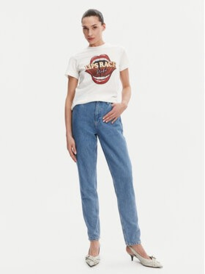 PINKO T-Shirt Trapani 105050 A2D8 Biały Regular Fit