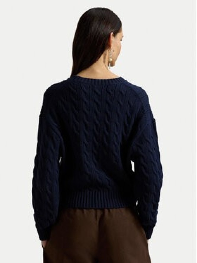 Polo Ralph Lauren Sweter 211A96245001 Granatowy Relaxed Fit