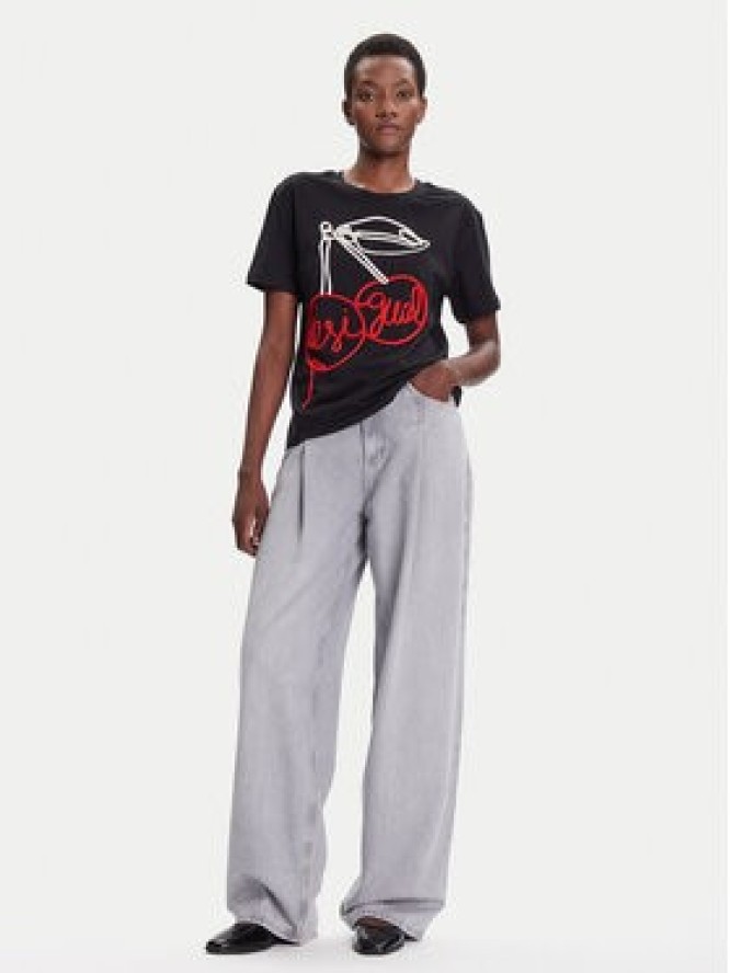 Desigual T-Shirt Berlin 25WWTK51 Czarny Regular Fit