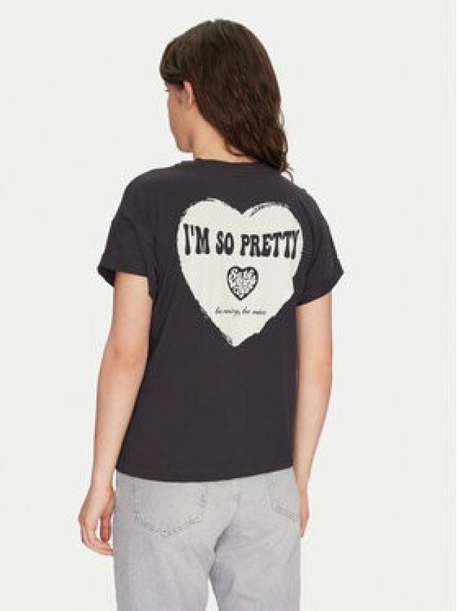 Noisy May T-Shirt Gaby 27032954 Czarny Regular Fit