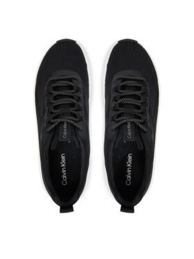Calvin Klein Sneakersy Chunky Run Ckstripe Lup Sp Kn HW0HW03006 Czarny