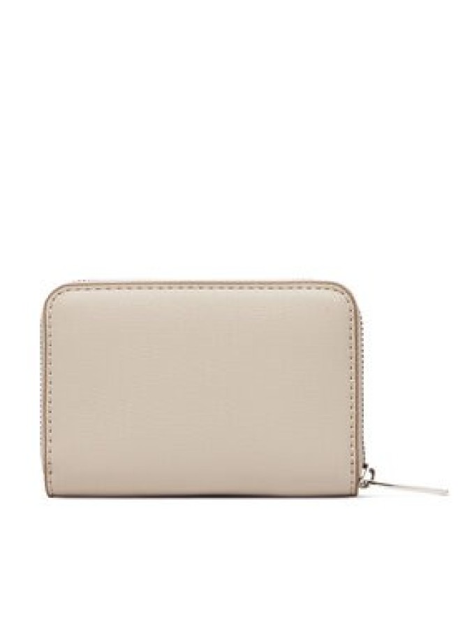 Calvin Klein Portfel Foil Logo Medium Zip Around LV04F1091G Beżowy