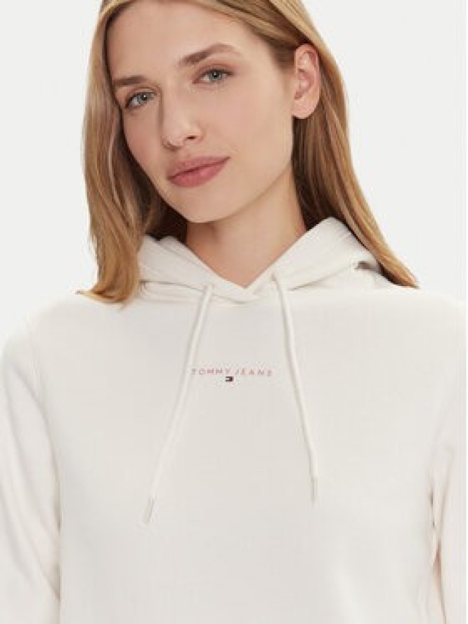 Tommy Jeans Bluza Linear DW0DW21963 Biały Regular Fit