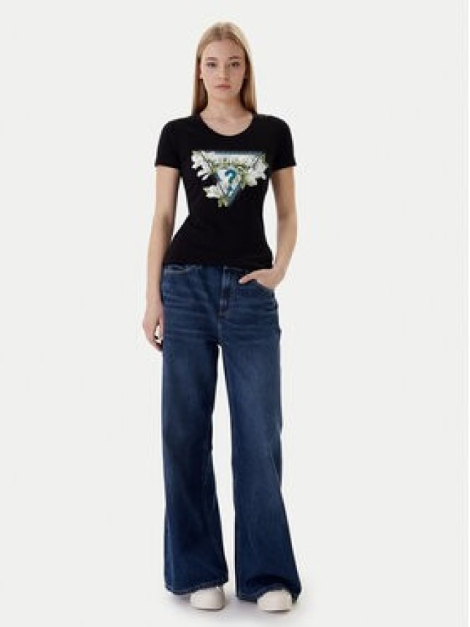 Guess Jeansy W6RA82 D3Y0L Niebieski Wide Fit