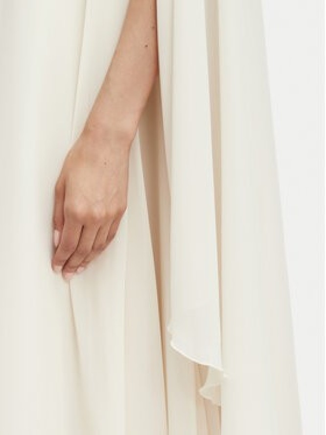 Vero Moda Sukienka wieczorowa Jasmine 10347654 Kremowy Relaxed Fit