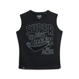 Damski wąski tank top Superdry Retro