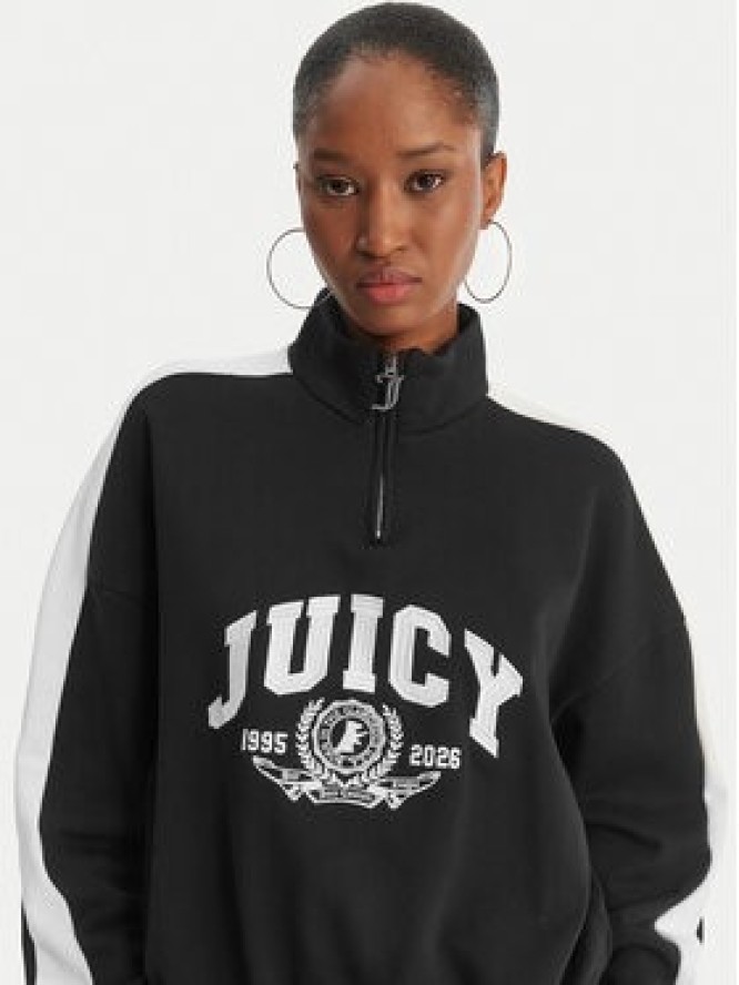 Juicy Couture Bluza College JCSAS126401 Czarny Relaxed Fit