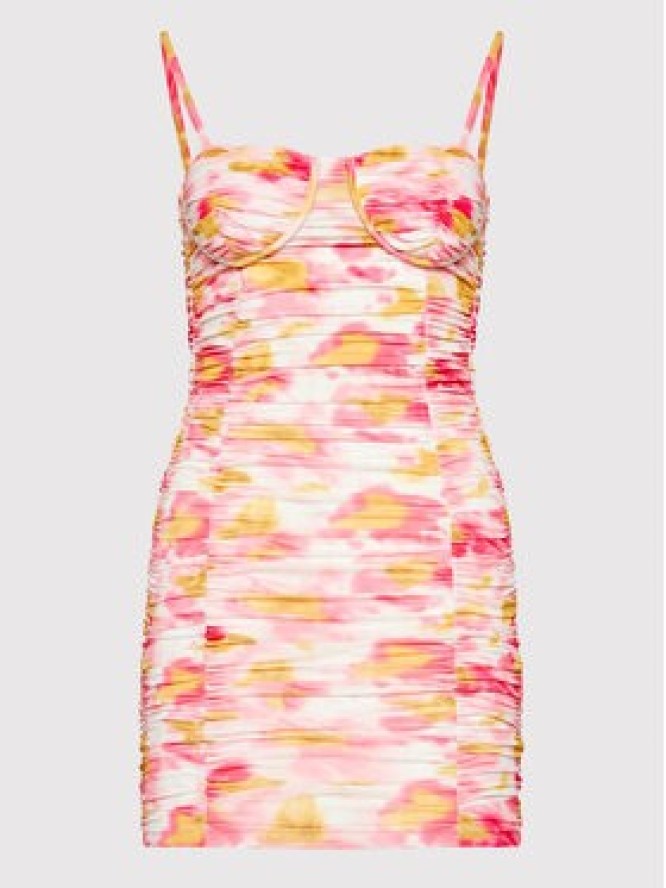 DeeZee Sukienka koktajlowa Sally ILF002 Kolorowy Slim Fit