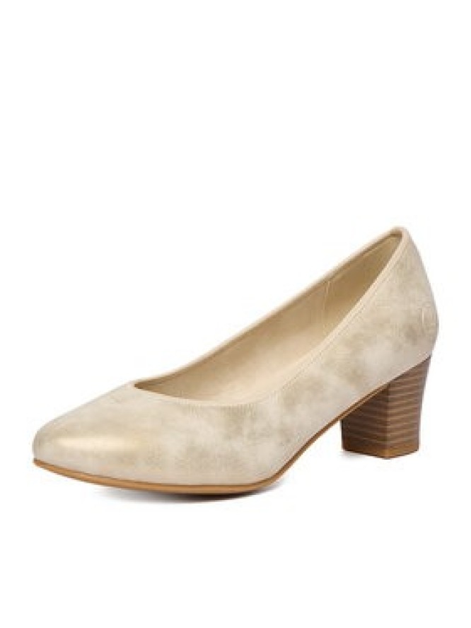 Rieker Czółenka 44650-91 Złoty